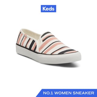 KEDS รองเท้าผ้าใบ แบบสวม รุ่น DOUBLE DECKER EF STRIPE หลากสี ( WF67202 )