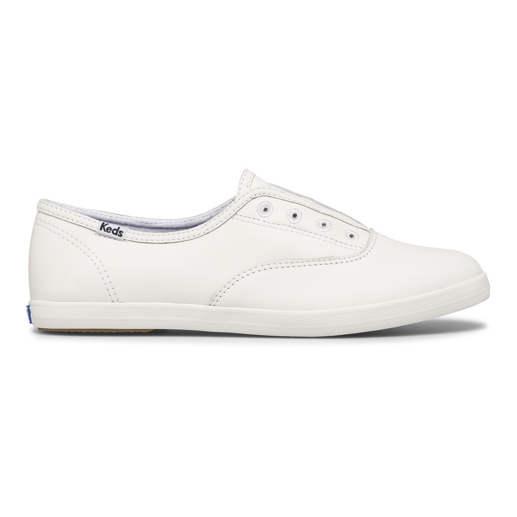 KEDS รองเท้าผ้าใบหนัง แบบสวม รุ่น CHILLAX LEATHER สีขาว ( WH65518 )