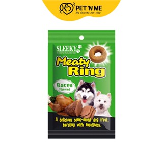 Sleeky Meaty Ring ขนมขบเคี้ยว สำหรับสุนัข รสเบคอน 50 g