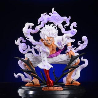 Figure One Piece Sun God Nika เกียร์ห้า Lu Fei นั่งยอง ท่า เกียร์สอง ผลไม้ ตื่น ผมขาว อะนิเมะ มือ โมเดล เครื่องประดับ