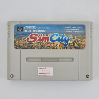 [00110] Sim City (JP)(FC)(USED) แผ่นเกมแท้ มือสอง !!