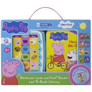 หนังสืออังกฤษใหม่ Peppa Pig: Me Reader Jr Electronic Look and Find Reader and 8-book Library Sound Book Se