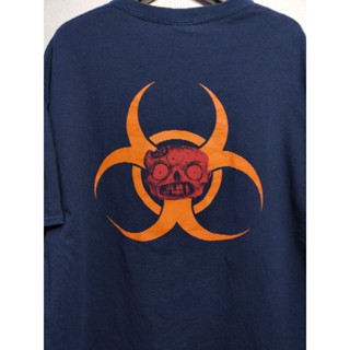 เสื้อยืด มือสอง ลายมันส์ สกรีนหน้า-หลัง อก 46 ยาว 29