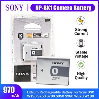 Sony NP-BK1 NP BK1 NPBK1 3.6V แบตเตอรี่ลิเธียมแบบชาร์จไฟได้สำหรับ DSC W190 S750 DSC-W190 S950 S980 W370 W180กล้อง Batter