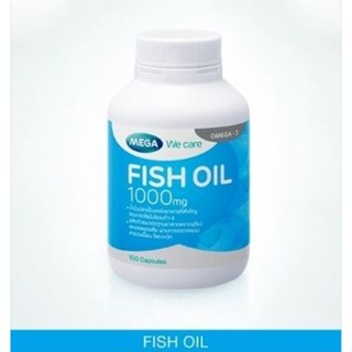 Mega Fish Oil น้ำมันปลา 1000mg. 100 แคปซูล