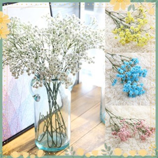 yzhaoyang gypsophila ดอกไม้ประดิษฐ์พลาสติกสีเหลือง 1 ชิ้น