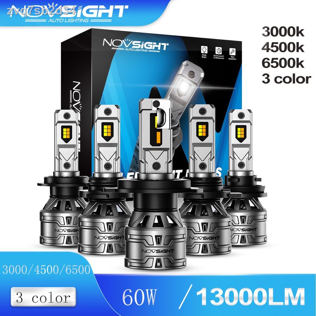 Novsight Newest N61T Switchable three-color car LED headlight H4 H7 H11  3000K 4300K 6000K fog light