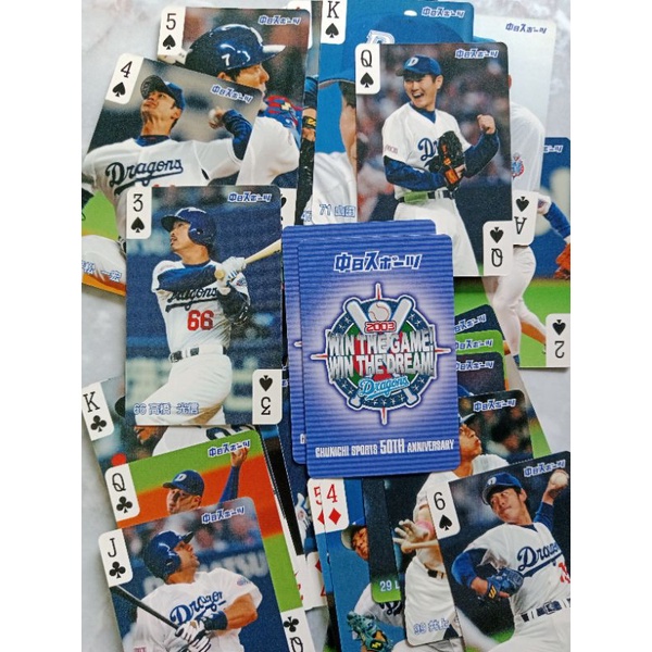 ⚾♠♥♦♣CARD CHUNICHI DRAGONS SPORTS 50TH ANNIVERSARY