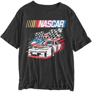 เสื้อยืดแขนสั้นผู้ชายและผู้หญิง Nascar Car 94 Racing Flags : เสื้อผ้า รองเท้า และเครื่องประดับ