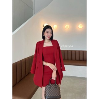 3color 📉XS-XL Set Blazer+Dress 📈10070