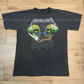 METALLICA @1991 Pushead Sad But Ture เสื้อวง เสื้อทัวร์