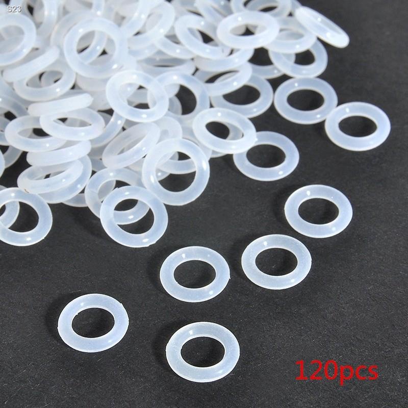 Cod Qipin 120Pcs Transparent White Rubber O-Ring Dampers Keycap Mechanical Keyboard for Cherry MX