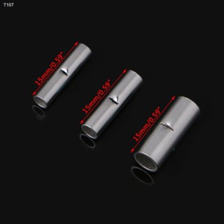 btsg 100 Pcs 22-10 AWG Crimp Terminal Butt Splice Connectors Cable Sleeve Copper Tube