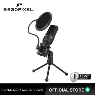 Ergopixel Condenser Microphone With Tripod เออร์โกพิกเซล ไมโครโฟน คอนเดนเซอร์ พร้อมขาตั้ง