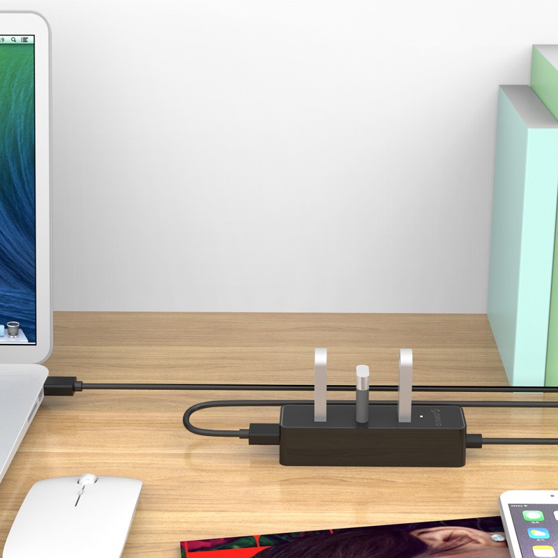 ORICO W5PH4-U3 โอริโก้ ฮับเพิ่มช่อง 4 พอร์ต USB3.0 4 ports HUB 5Gbps High Speed USB Hub for Laptop Computer