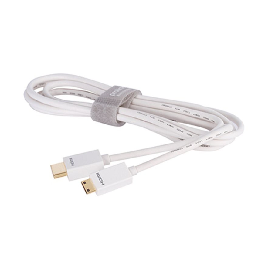 PROLINK HDMI Type A Plug > HDMI Type C(Mini) สายโปรลิงค์ HDMI A > HDMI C มินิ V1.4b 2 เมตร สีขาว รุ่น MP287