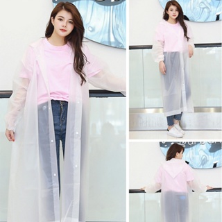 ❦☜♝เสื้อกันฝนแฟชั่น สไตล์เกาหลี Rain coats กันน้ำ แบบหนา มี 2 แบบ PE/EVA