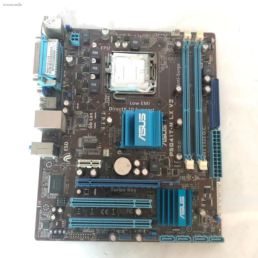 Asus P5G41T-M LX V2 Desktop Motherboard G41 Socket LGA 775 Q8200 DDR3 8G u ATX UEFI BIOS Original Used Mainboard On Sale