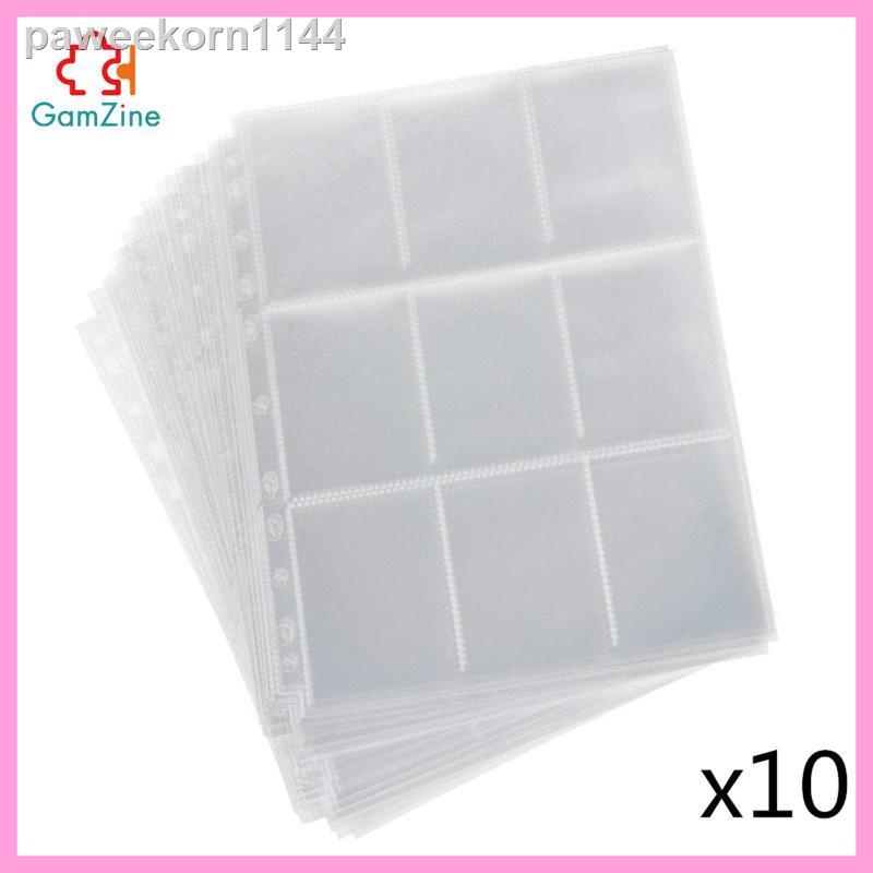 [NANA] 10 Sheet Album Pages for Pokemon Trading Cards Baseball Cards Game Cards