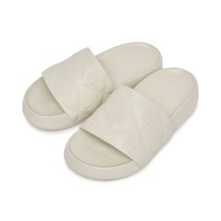 MLB รองเท้าแตะแบบสวม Unisex CHUNKY BOUNCER SLIDE รุ่น 3ALPFBS33 07WHS - สีขาว