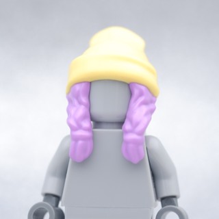 LEGO Beanie Lavender Hair HEADGEAR - LEGO® Minifigures Authentic เลโก้แท้