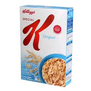 เคลล็อก อาหารเช้าซีเรียลธัญพืช สเปเชียล เค ข้าว+ข้าวสาลีอบกรอบ Kelloggs Special K Original Flakes of Rice &amp; Wheat 350g.