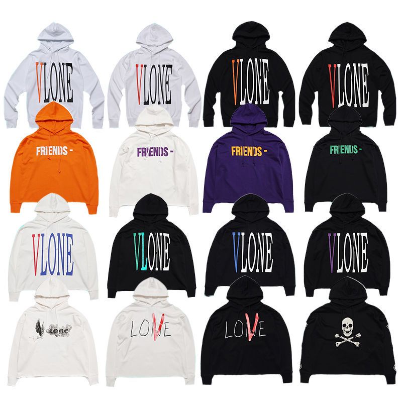 ❡☍แบรนด์น้ำ VLONE หลังเสื้อกันหนาวขนาดใหญ่ V โครงกระดูกฮาโลวีนญี่ปุ่นชายและหญิงวันวาเลนไทน์วัง Yibo 