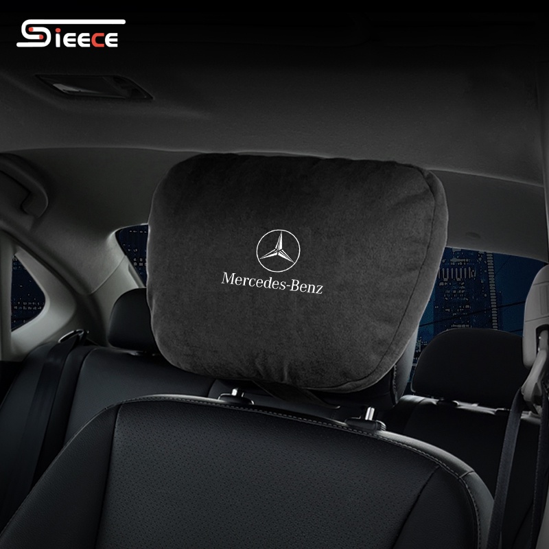 Sieece หมอนลองคอรถยนต์ หมอนรองคอในรถยนต์ ของแต่งรถยนต์ สำหรับ Mercedes Benz W124 W204 W202 W203 W212