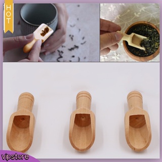 [VIP] Natural Wooden Coffee Tea Sugar Salt Powder Spoon Scoop Kitchen Utensil Tool