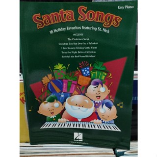 SANTA SONGS - 18 HOLIDAY FAVORITES FEATURING ST. NICK - EASY PIANO (HAL)073999106473