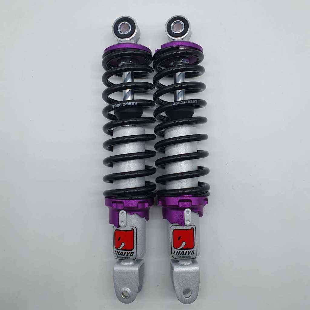 โช๊คหลังPCX ทรงไชโย โช๊คหลังแต่ง PCX , N-MAX ม่วง 320mm