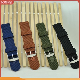 &lt;Bolilishp&gt; 18mm/20mm/22mm/24mm Mens Military Nylon Wrist Watch Band Buckle Strap