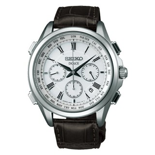 Seiko ไซโก้ Dolce &amp; Exceline ดูผู้ชาย นาฬิกาวิทยุพลังงานแสงอาทิตย์ SADA039 w1166