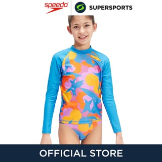 SPEEDO Printed Long Sleeve เสื้อรัชการ์ดเด็กผู้หญิง