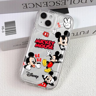 เคสโทรศัพท์มือถือ แบบใส กันกระแทก ลายการ์ตูนมิกกี้เมาส์ สําหรับ iphone 14 pro max 11 13 12 8 7 Plus XSMax X XR