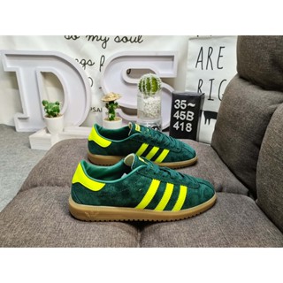 Origina KITH x Clarks x Ad Originals 8th Street Samba "Chalk White" Samba Street Collection รองเท้าผ้าใบมัฟฟิน พื้นหนา สไตล์เยอรมันย้อนยุค