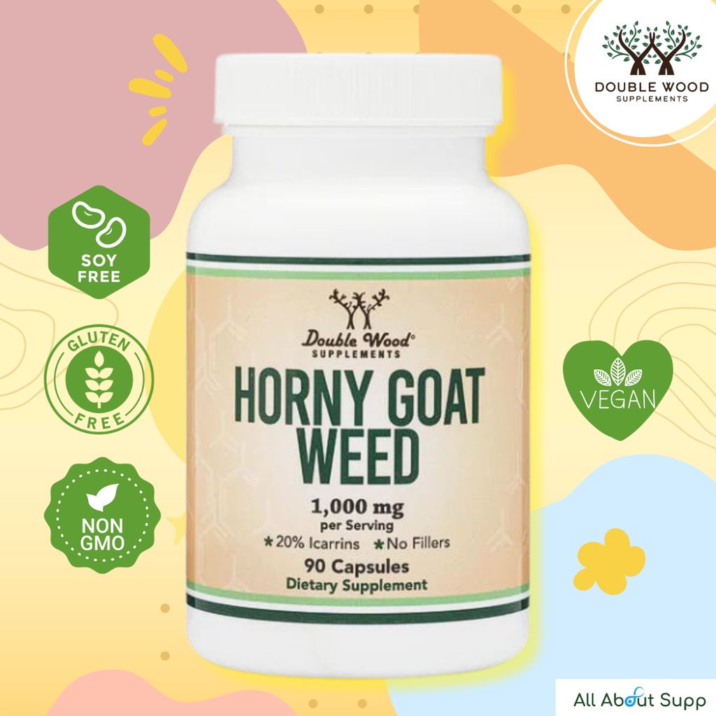 Horny Goat Weed by DoubleWood ช่วยเสริมสมรรถภาพทางเพศ เพิ่มระดับฮอร์โมนเทสโทสเตอโรน