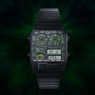 Evangelion Store ของแท้ นาฬิกาข้อมือ Citizen Ana-Digi Temp Feat.Radio Eva Monogram (จํากัดด้วยวิทยุ)