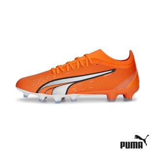 [ใหม่] Puma77 ULTRA Match FG/AG รองเท้าฟุตบอล สําหรับผู้ชาย (สีส้ม)