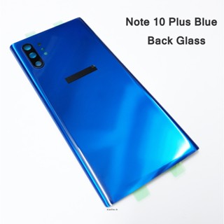 (OEM) ของแท้ กรอบกระจกด้านหลัง และเลนส์ฝาครอบกล้อง สําหรับ Samsung Galaxy Note 10 Plus