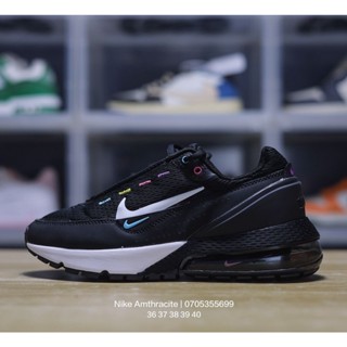 N_ike Air Max รองเท้าผ้าใบลําลอง กันลื่น สีดํา