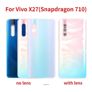 ใหม่ ฝาครอบแบตเตอรี่ด้านหลัง พร้อมเลนส์กล้อง สําหรับ Vivo X27 V1829T V1829A V1838A