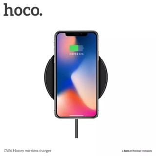 LIVE🎥Hoco CW6 ของแท้เครื่องชาร์จโทรศัพท์แบบไร้สายในตัว for Samsung S6/S6 edge/Note5/S7/S8/S8+ iPhone 8/iPhone X( fast ช
