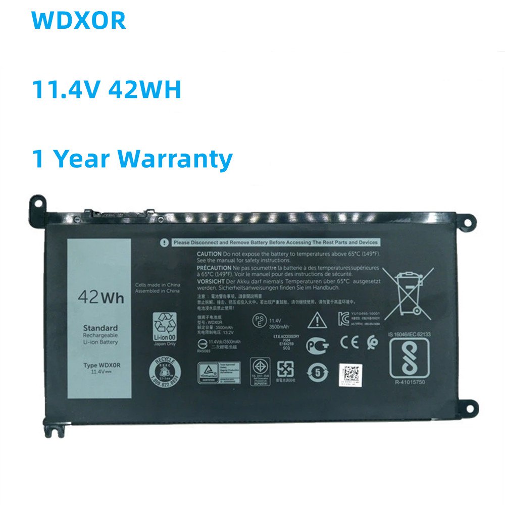 WDX0R Battery For Dell Inspiron 13 5000 5368 5378 7368 7378 14 7000 7560 7460 5468 15 7560 5538 5567