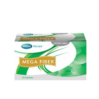 Mega We Care MEGA FIBER 30s- เมก้า ไฟเบอร์ อาหารเสริมพรีไบโอติกปรับสมดุลระบบขับถ่าย 1 กล่อง ( 3 ชิ้น ราคา 1398)