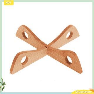 (shopeestore) แผ่นไม้กันความร้อนสําหรับวางหม้อ