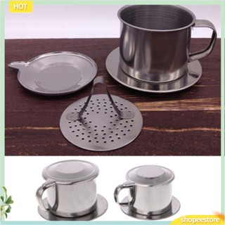 (shopeestore) ที่กรองกาแฟแบบสแตนเลสพร้อมด้ามจับ