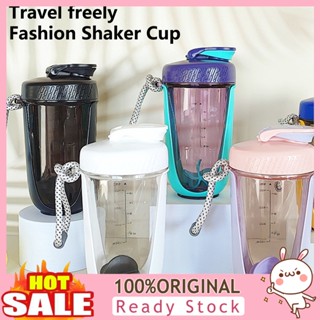 [B_398] 1 Set 590ml Shaker Bottle Large Capacity Leak-proof Drop-resistant Heat Protein Mixing Shake Water Bottle Exercise Use