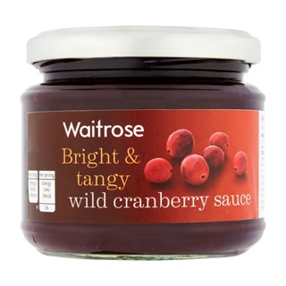 เวทโทรสซอสไวด์แครนเบอร์รี่ 205กรัม  /  Waitrose Wild Cranberry Sauce 205g.