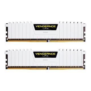 แรมสำหรับคอมพิวเตอร์ - 32GB (16GBx2) DDR4 3200MHz RAM (หน่วยความจำ) CORSAIR VENGEANCE LPX (WHITE) (CMK32GX4M2E3200C16W)